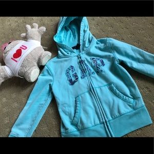 Gap Kids Girls Turquoise Hoodie